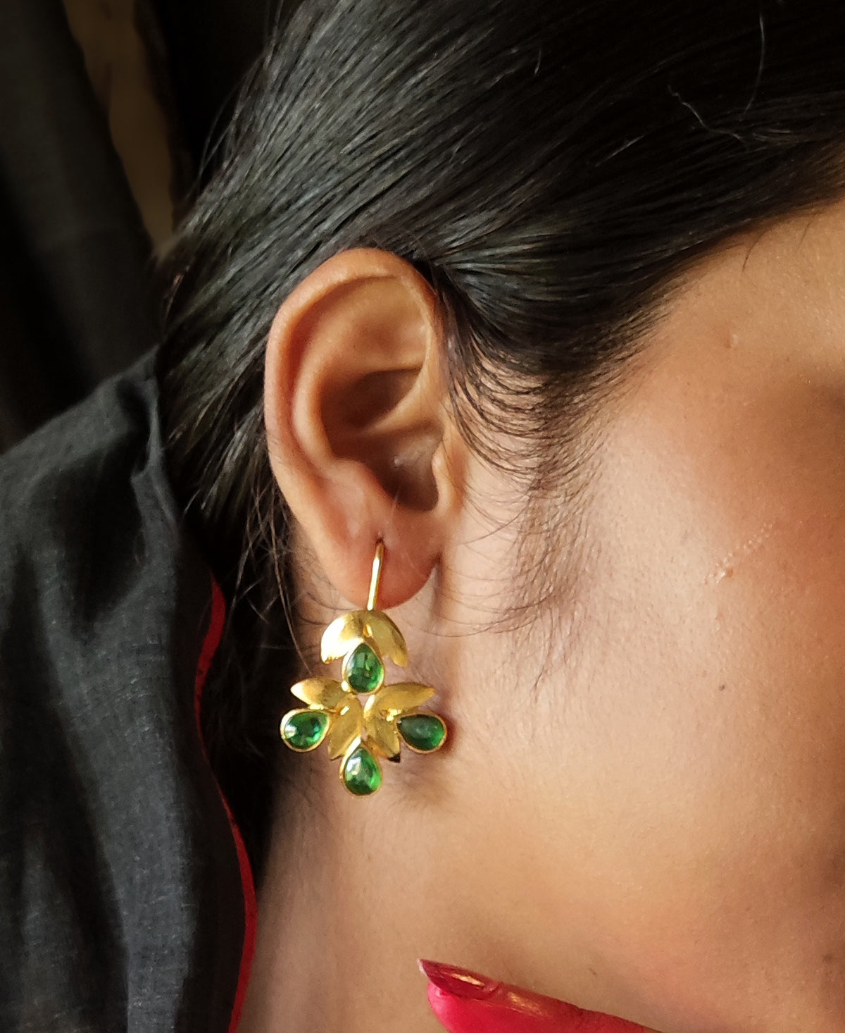 Sobuj Borsha Pallav Earring