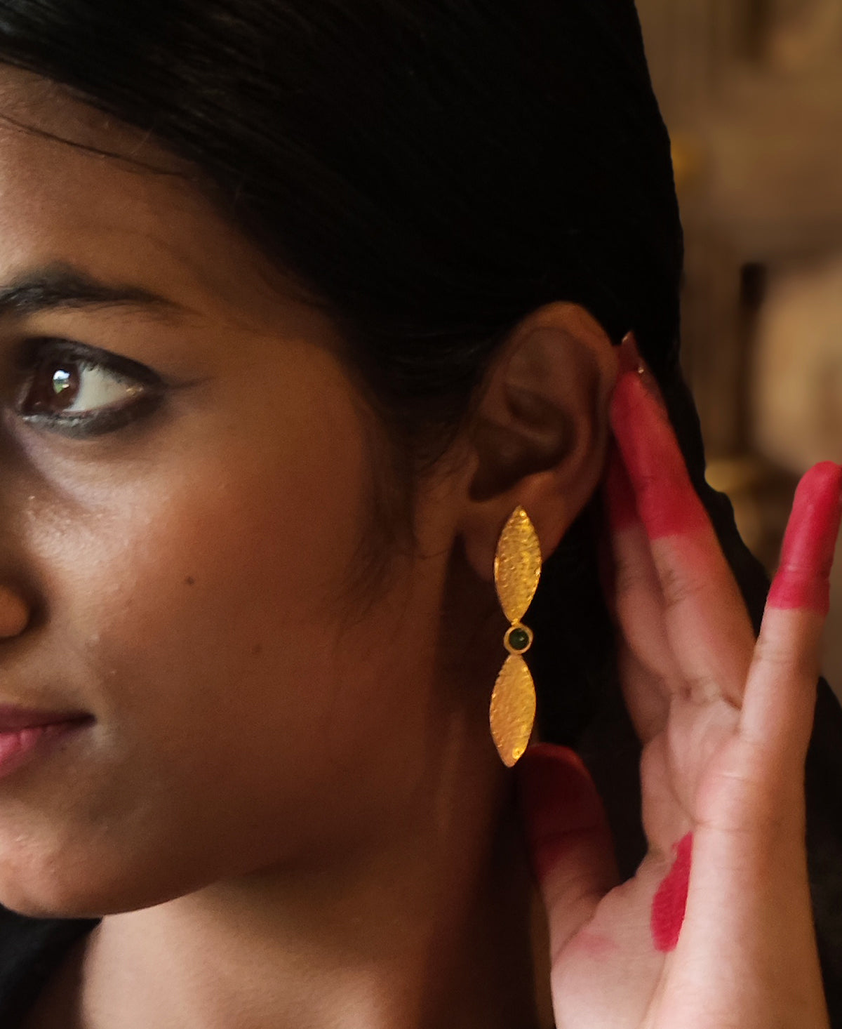 Sobuj Srijan Pallav Ear Stud
