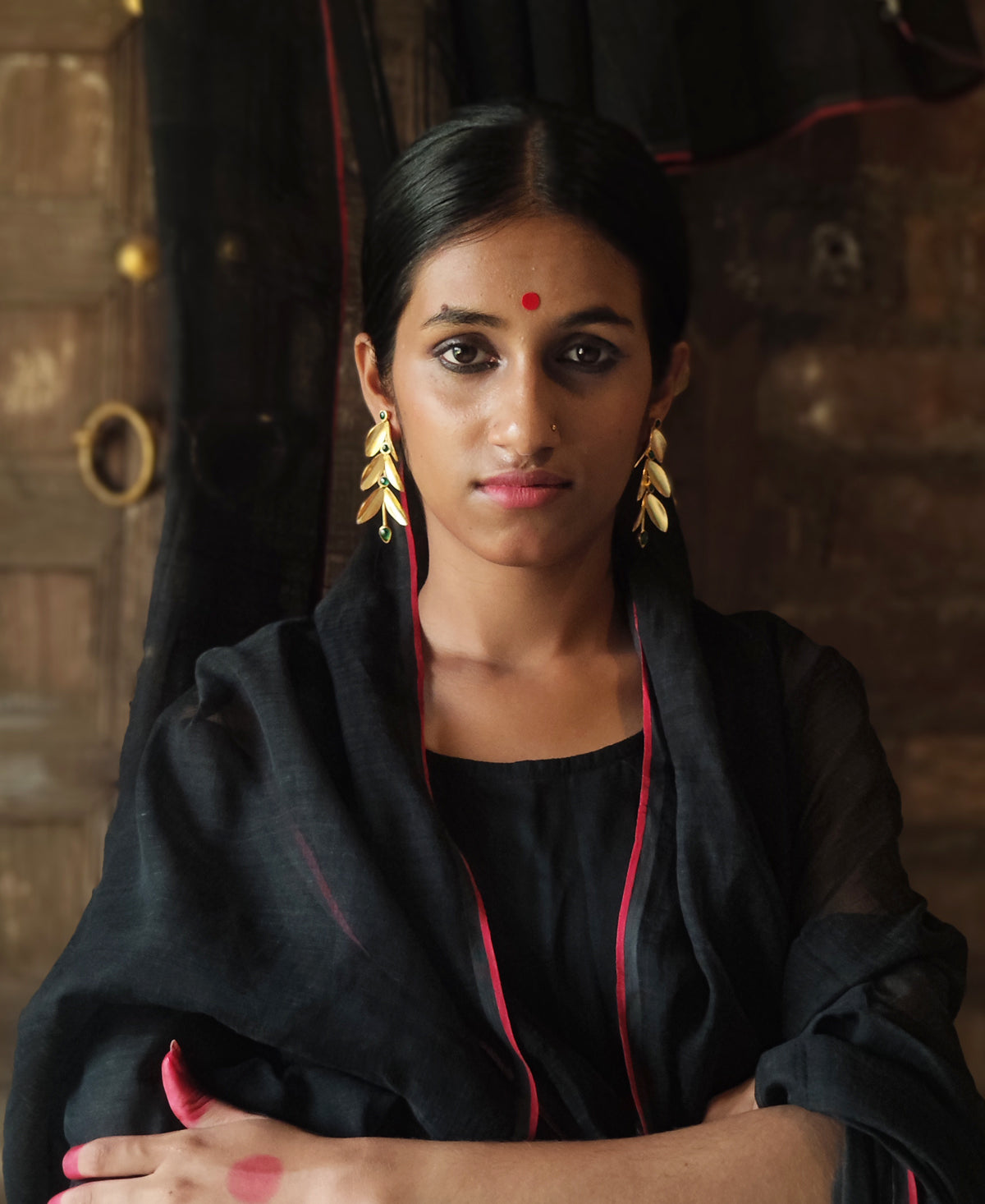 Sobuj Kusum Pallav Earring