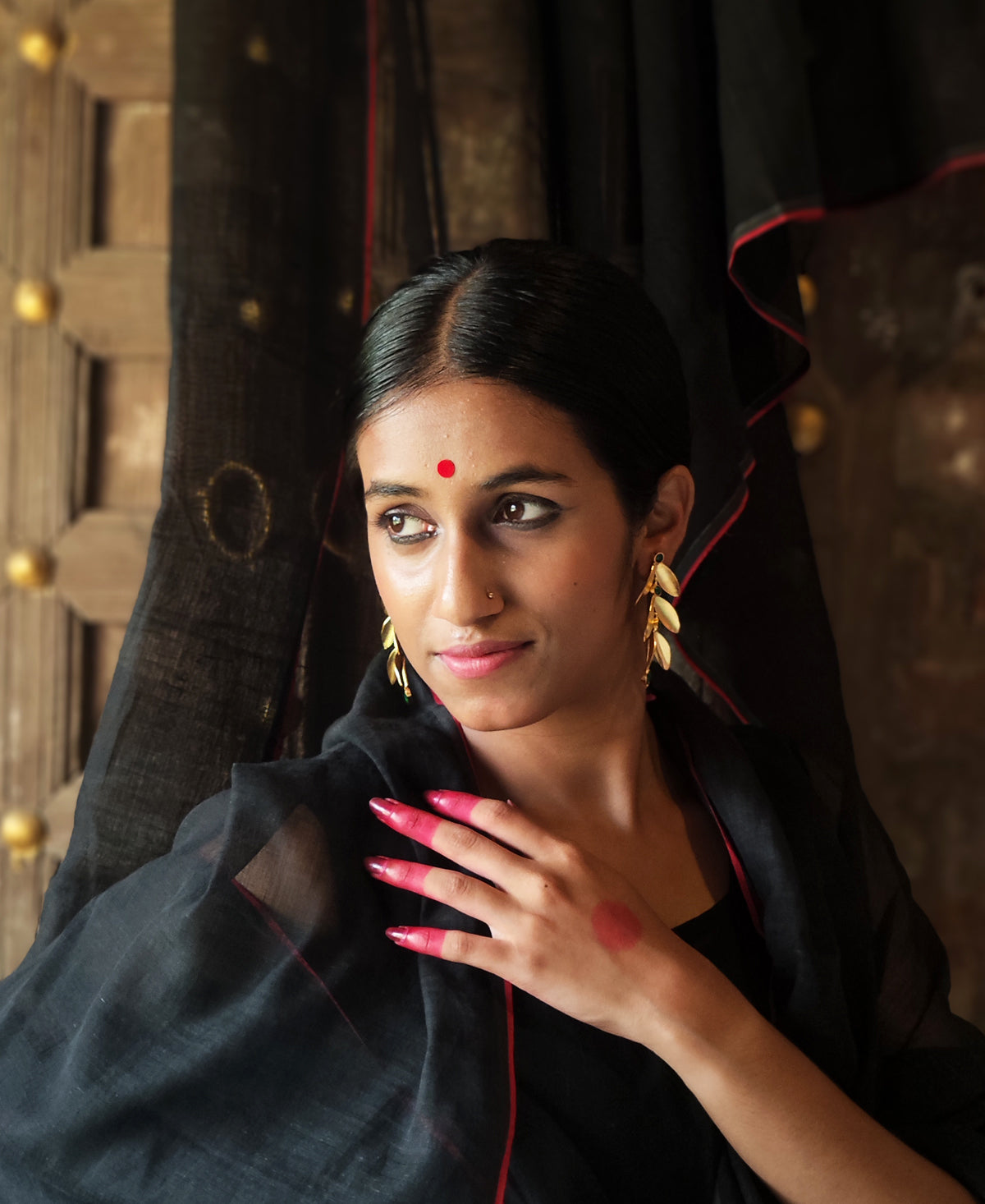 Sobuj Kusum Pallav Earring
