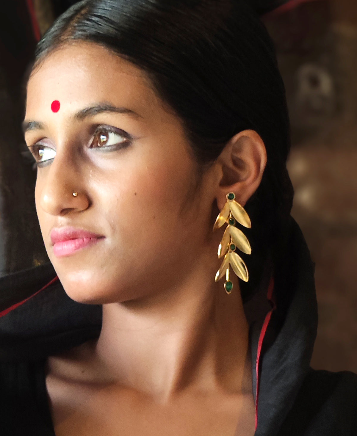 Sobuj Kusum Pallav Earring