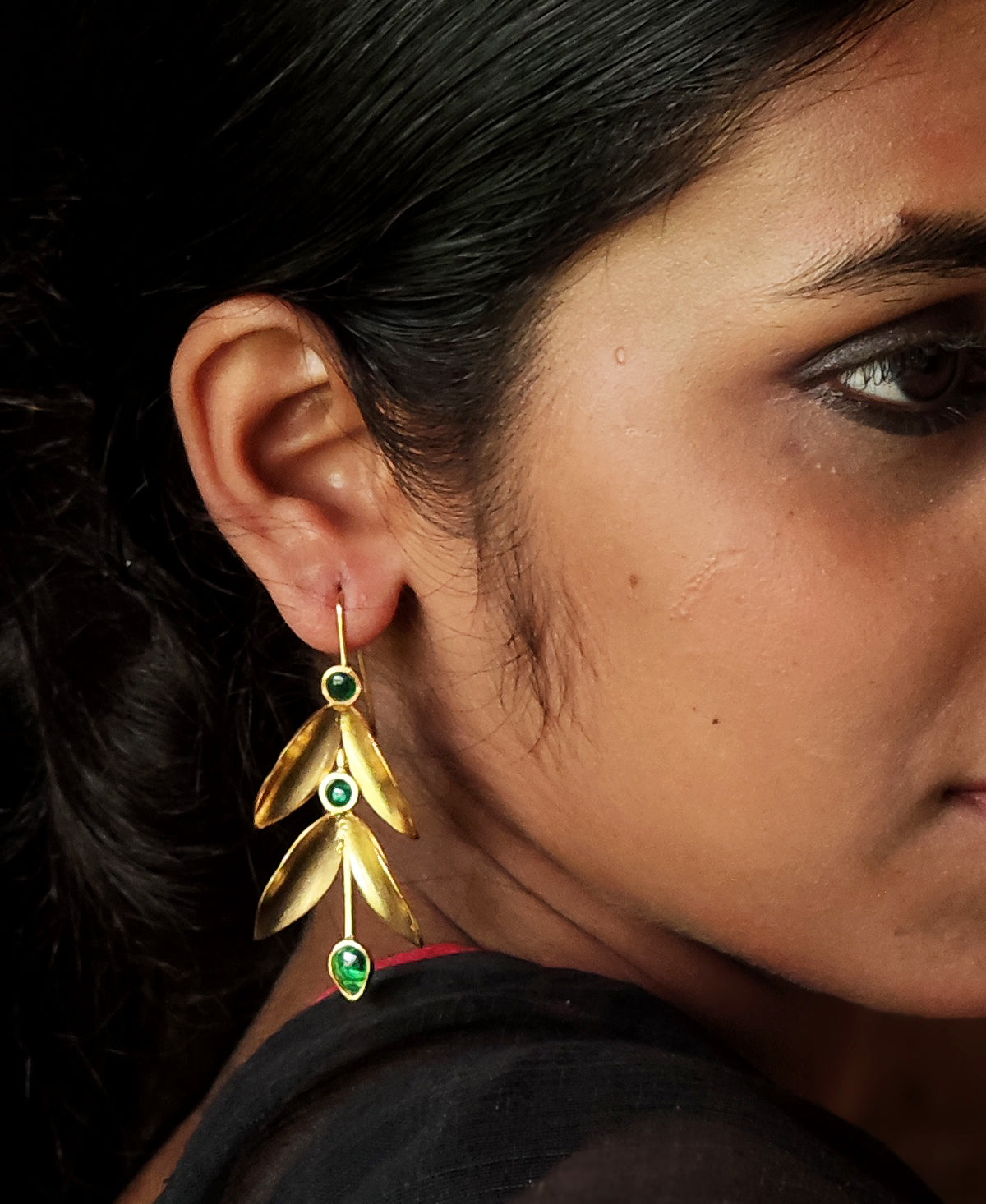 Sobuj Banalata Pallav Earring