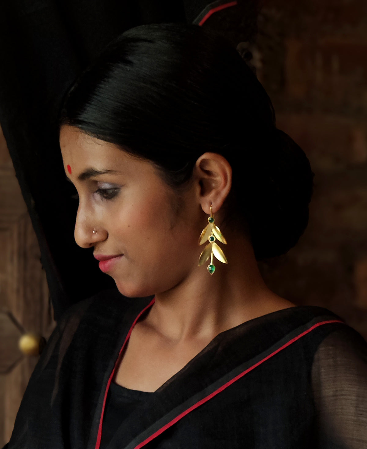 Sobuj Banalata Pallav Earring