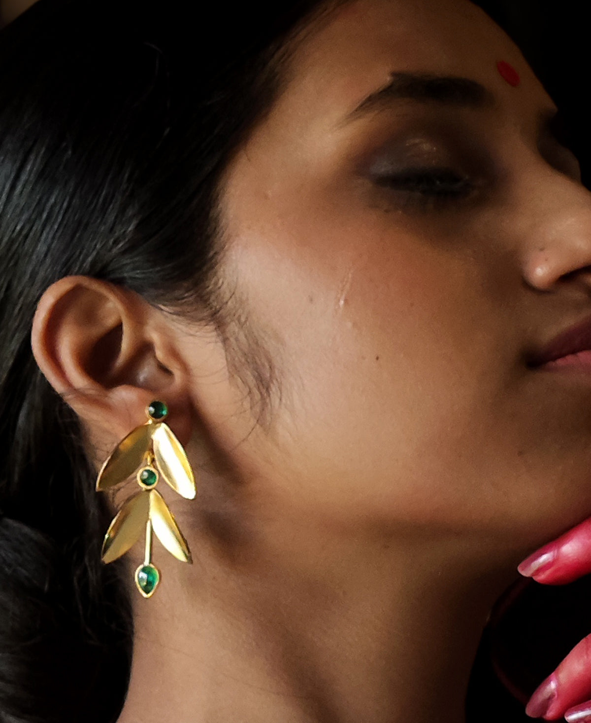 Sobuj Sondha Pallav Earring