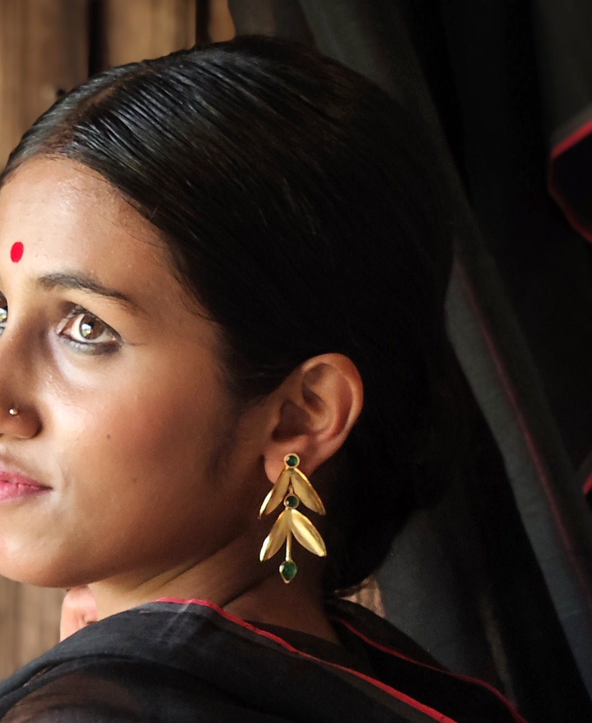 Sobuj Sondha Pallav Earring