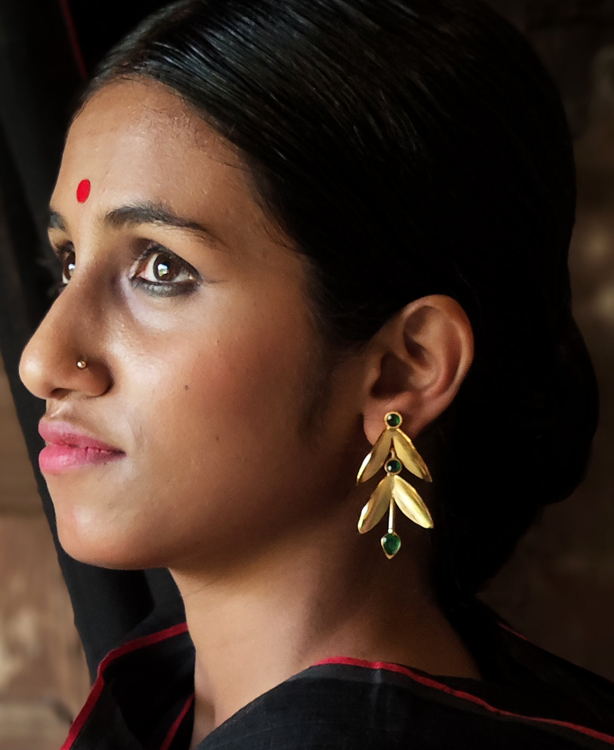 Sobuj Sondha Pallav Earring