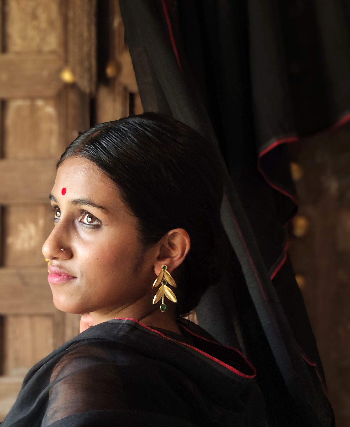 Sobuj Sondha Pallav Earring