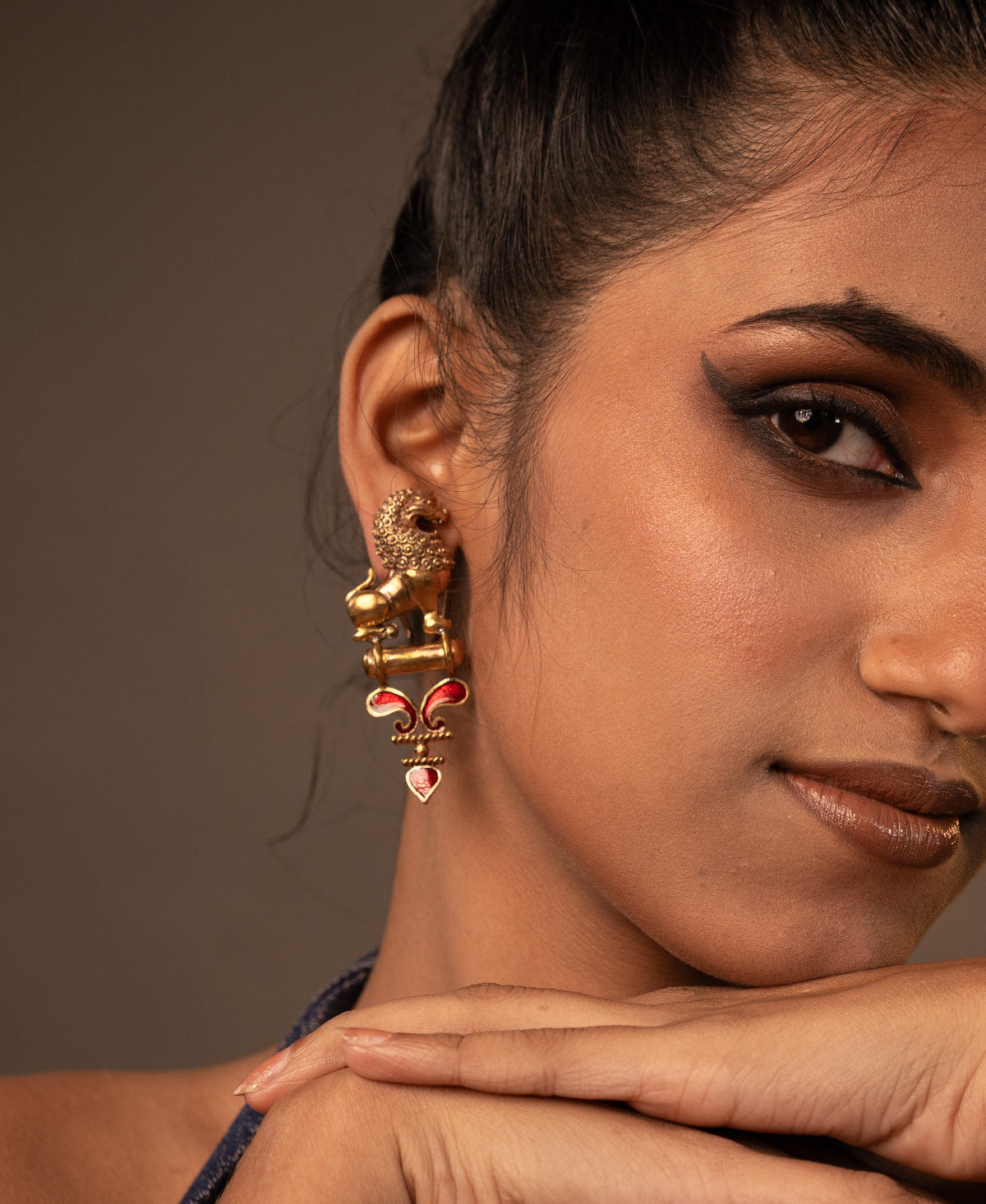 Yali Rakta Bindu Earrings