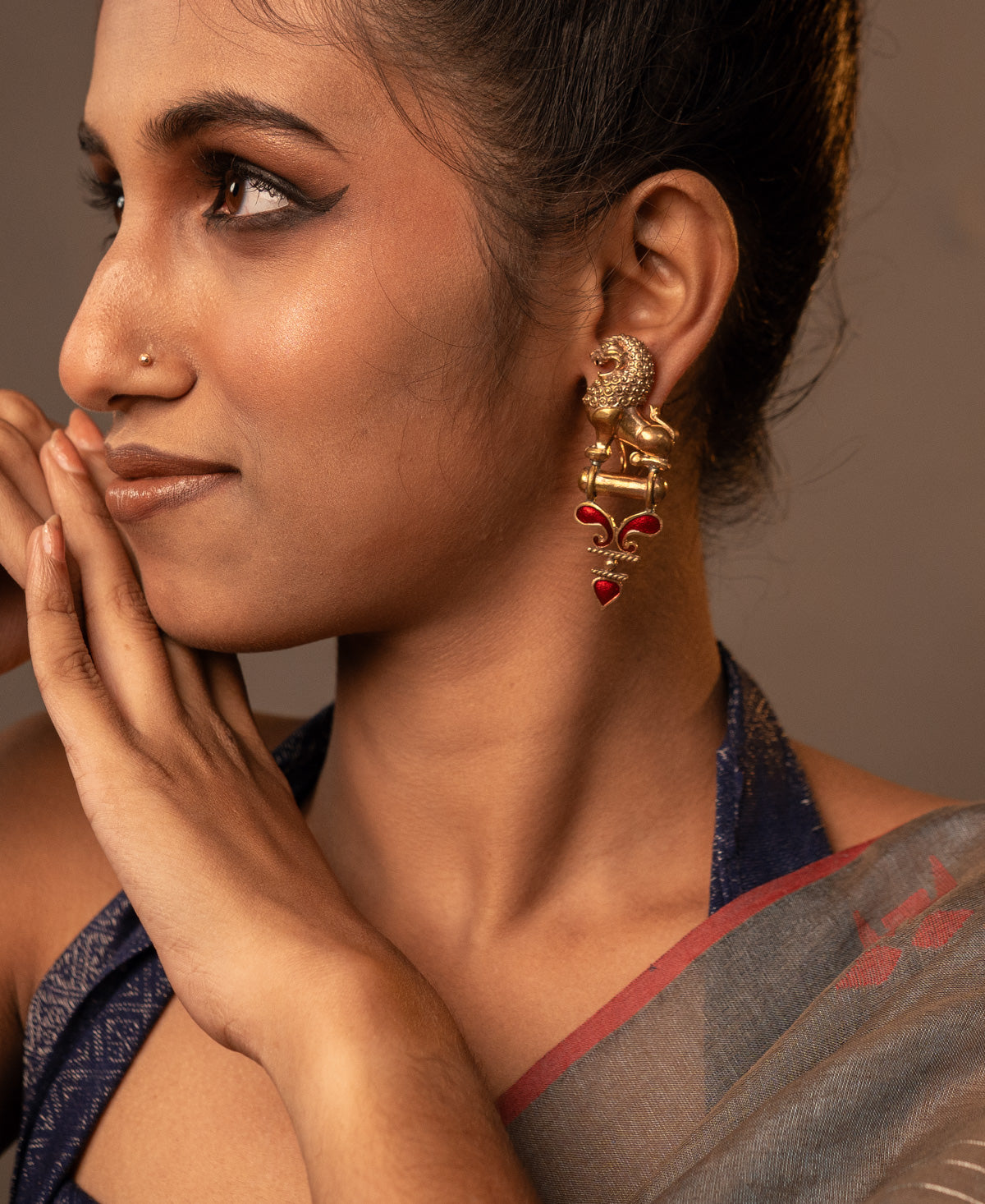 Yali Rakta Bindu Earrings