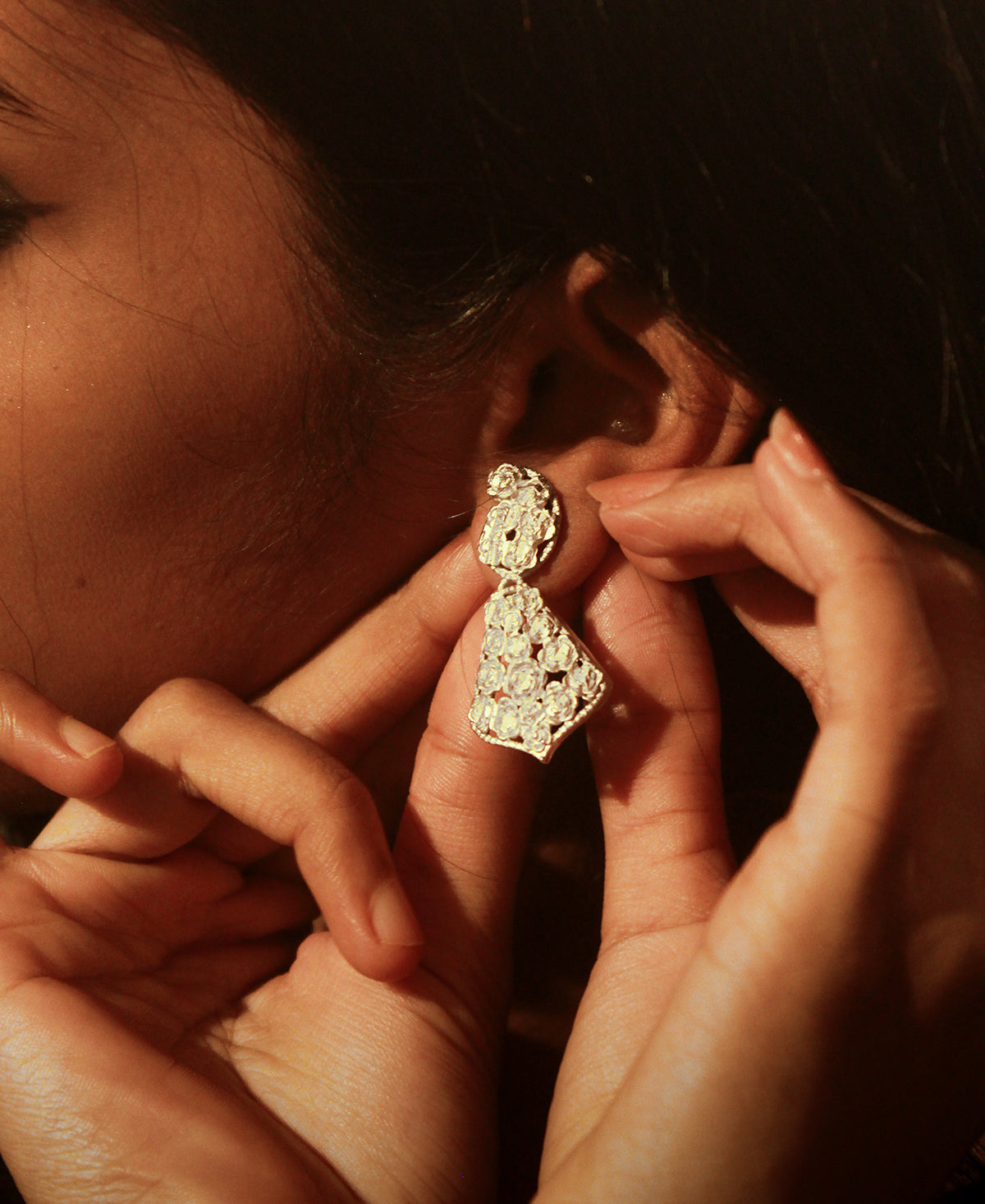 Golap Chhora Silver Plated Choker Set