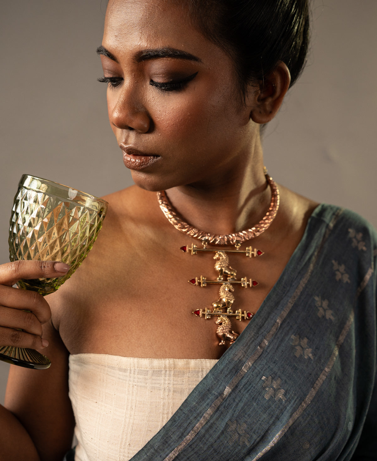 Yali Tridhara Collar Necklace
