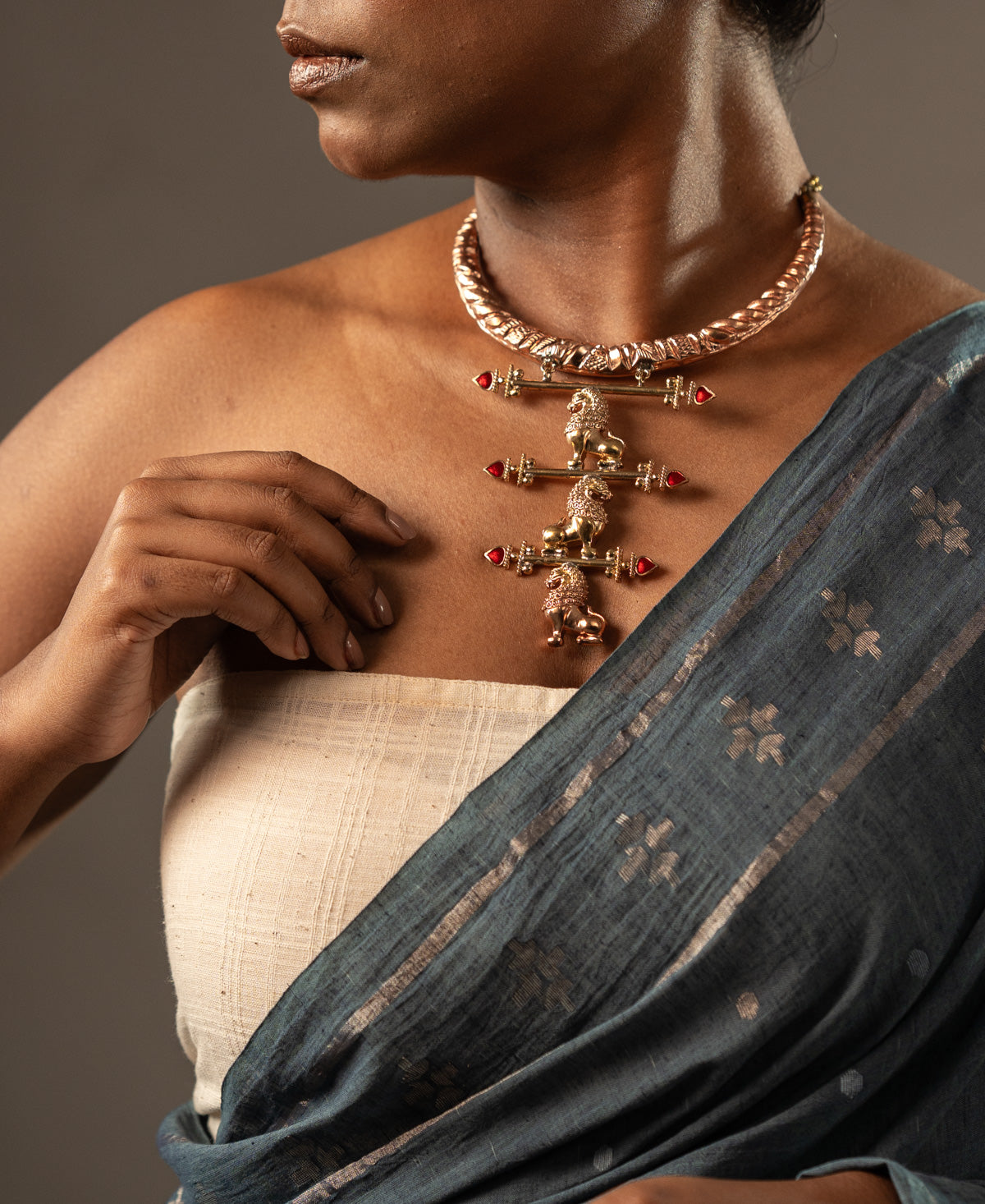 Yali Tridhara Collar Necklace