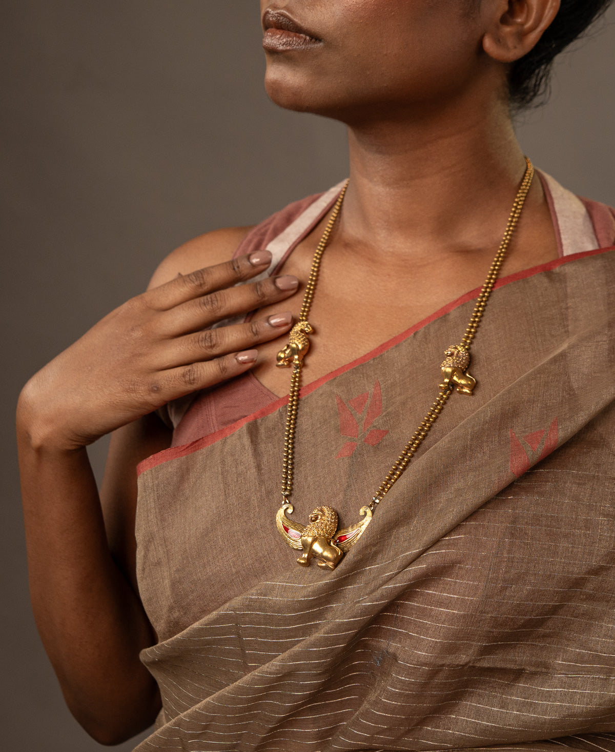 Yali Rakta Rekha Long Necklace