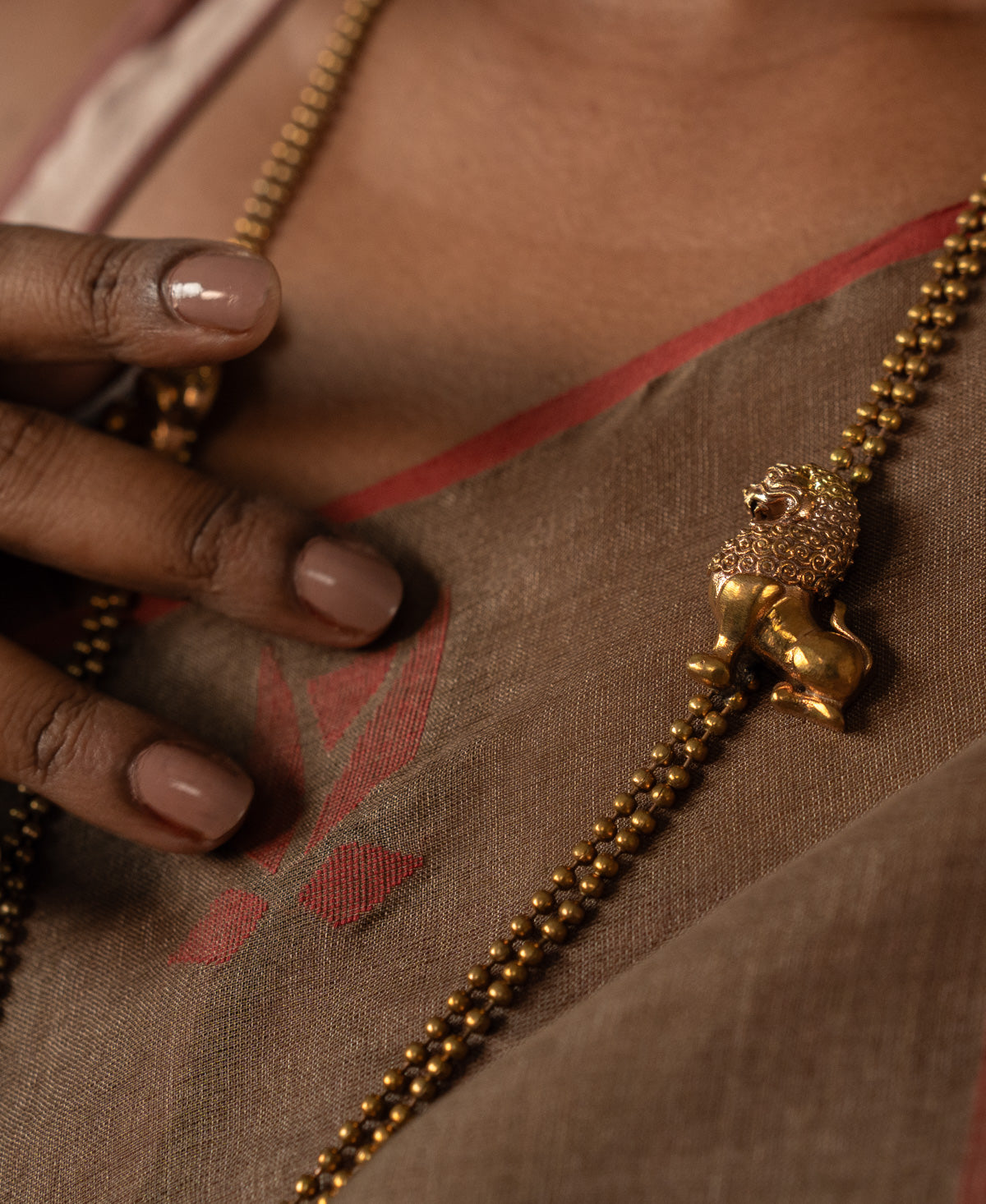 Yali Rakta Rekha Long Necklace