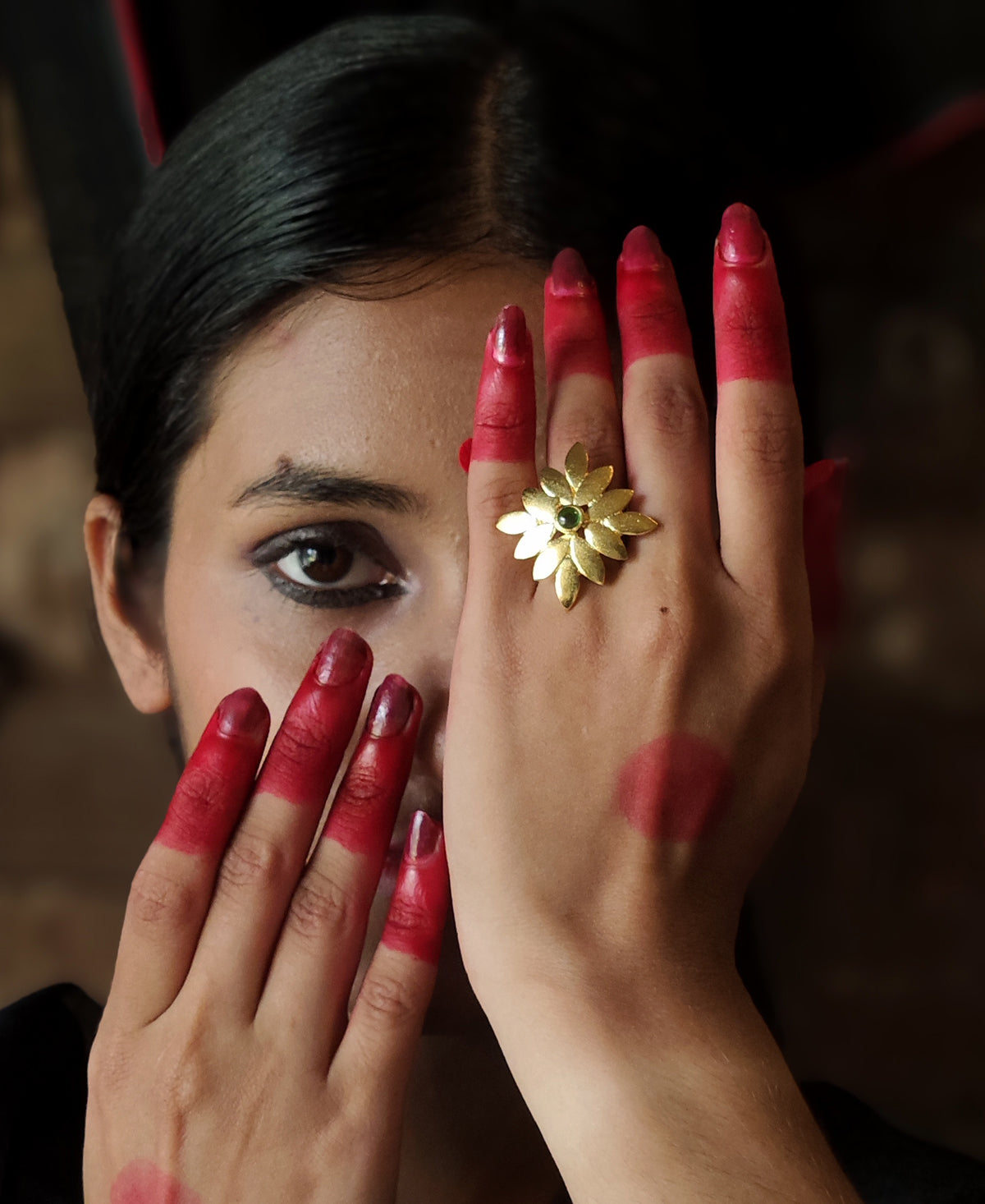 Sobuj Madhu Pallav Ring