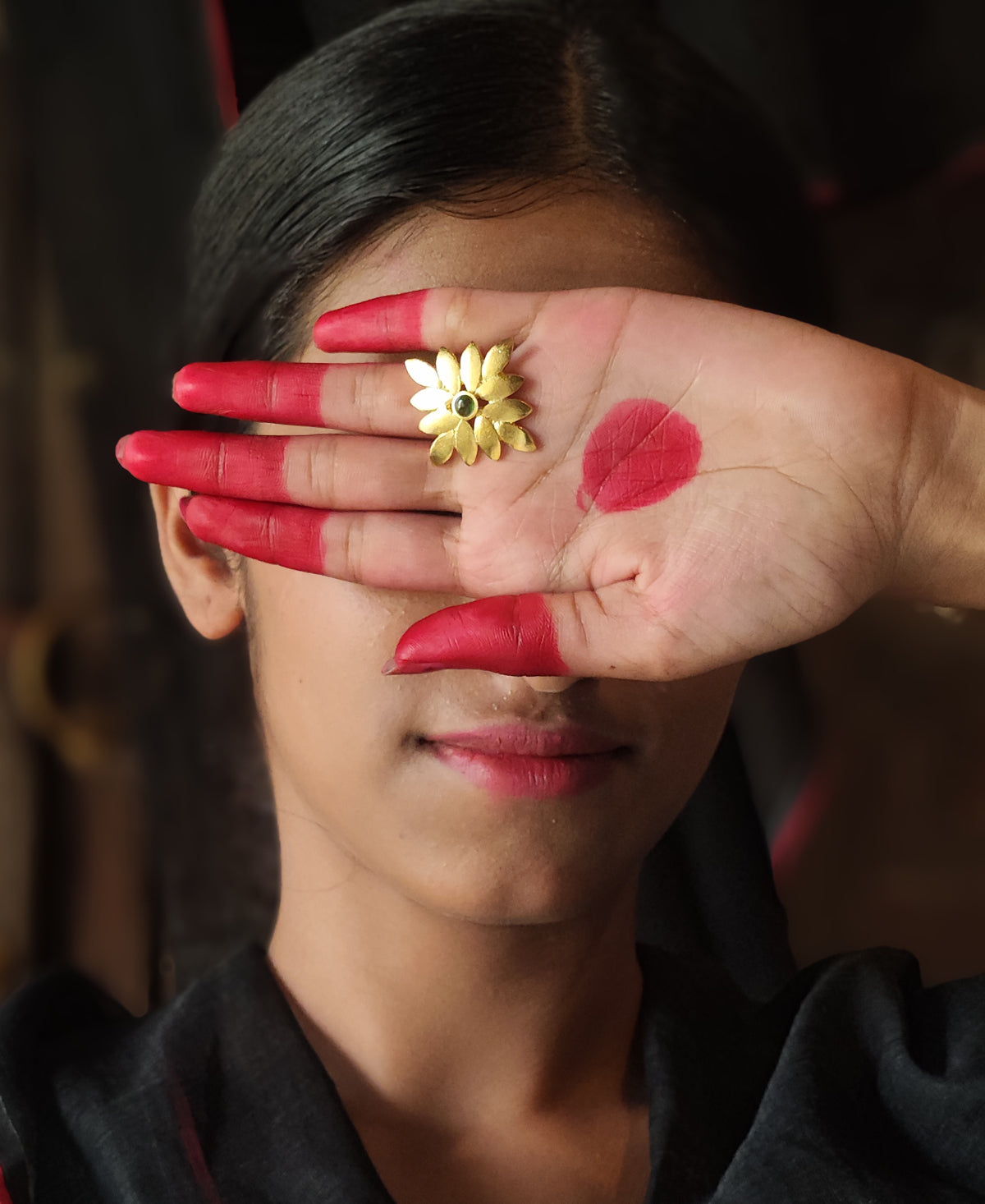 Sobuj Madhu Pallav Ring