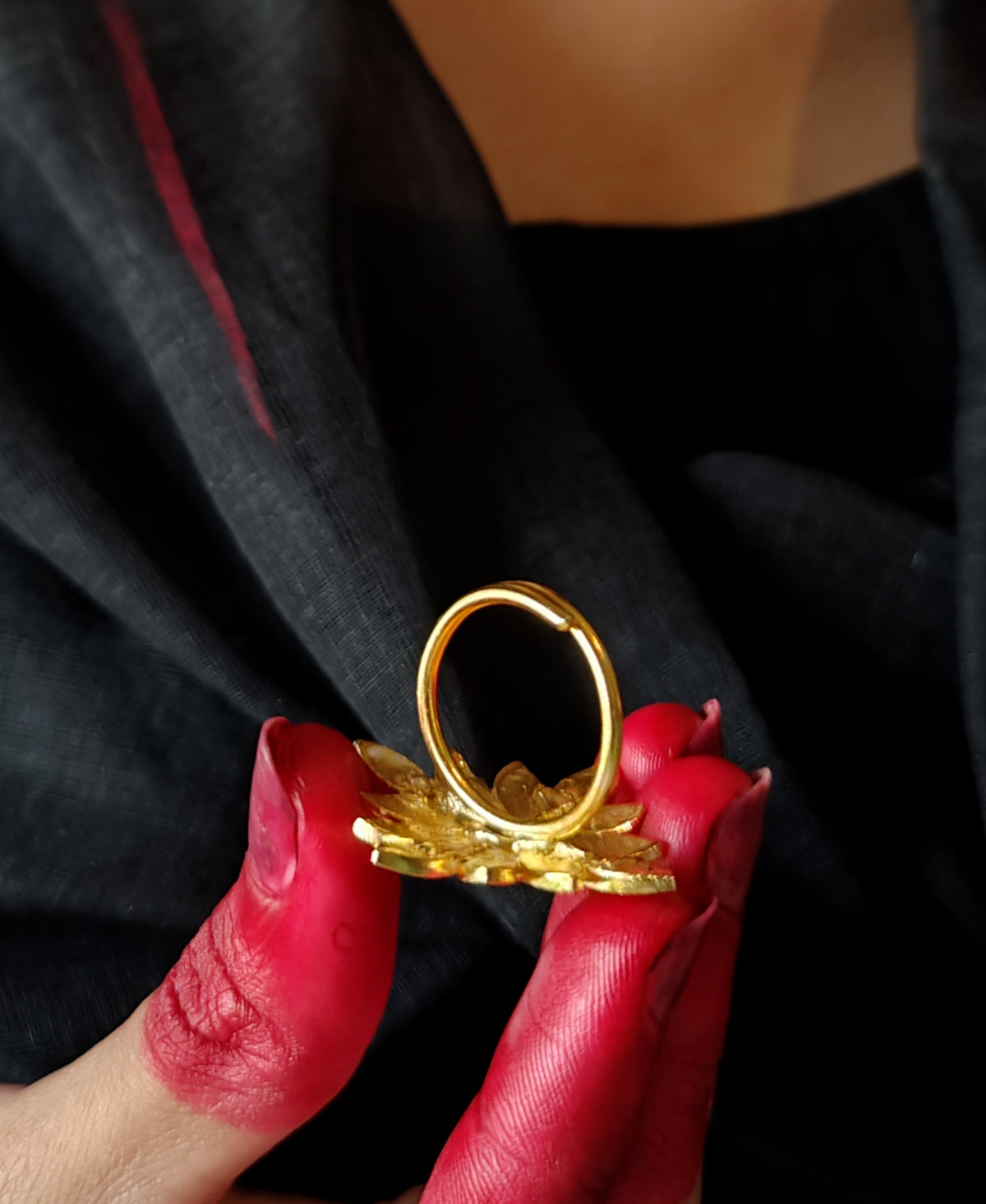 Sobuj Madhu Pallav Ring