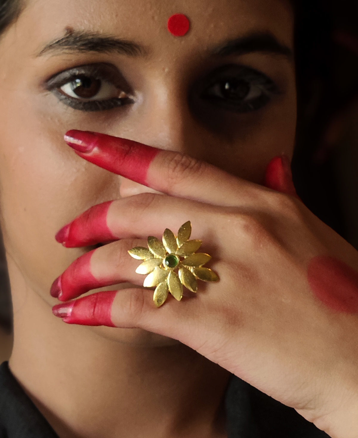 Sobuj Madhu Pallav Ring