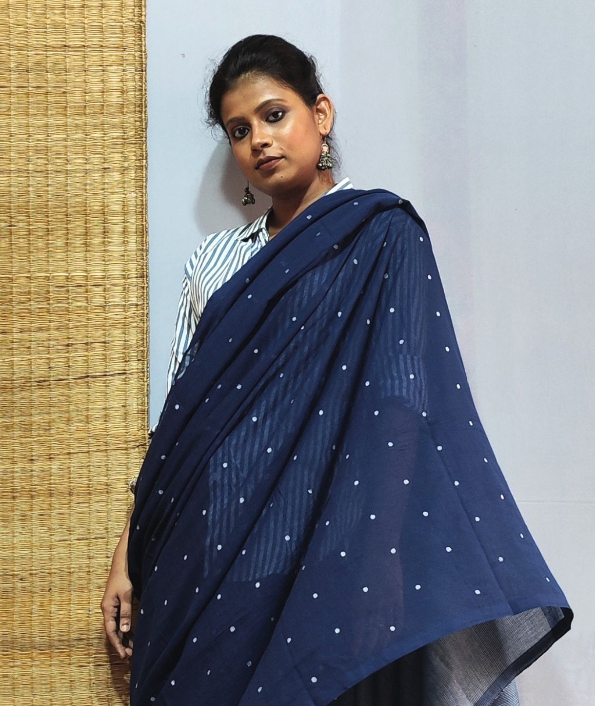 Gol Buti Handloom Cotton Jamdani Saree