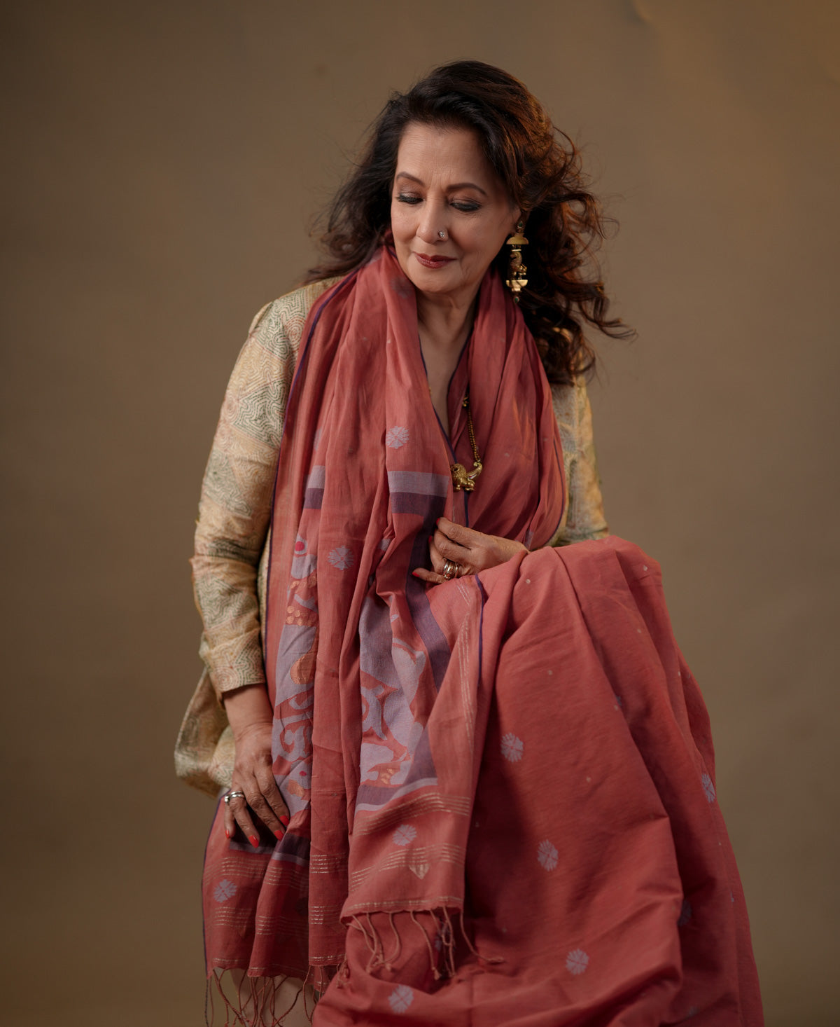 Gajasimha Jamdani Saree
