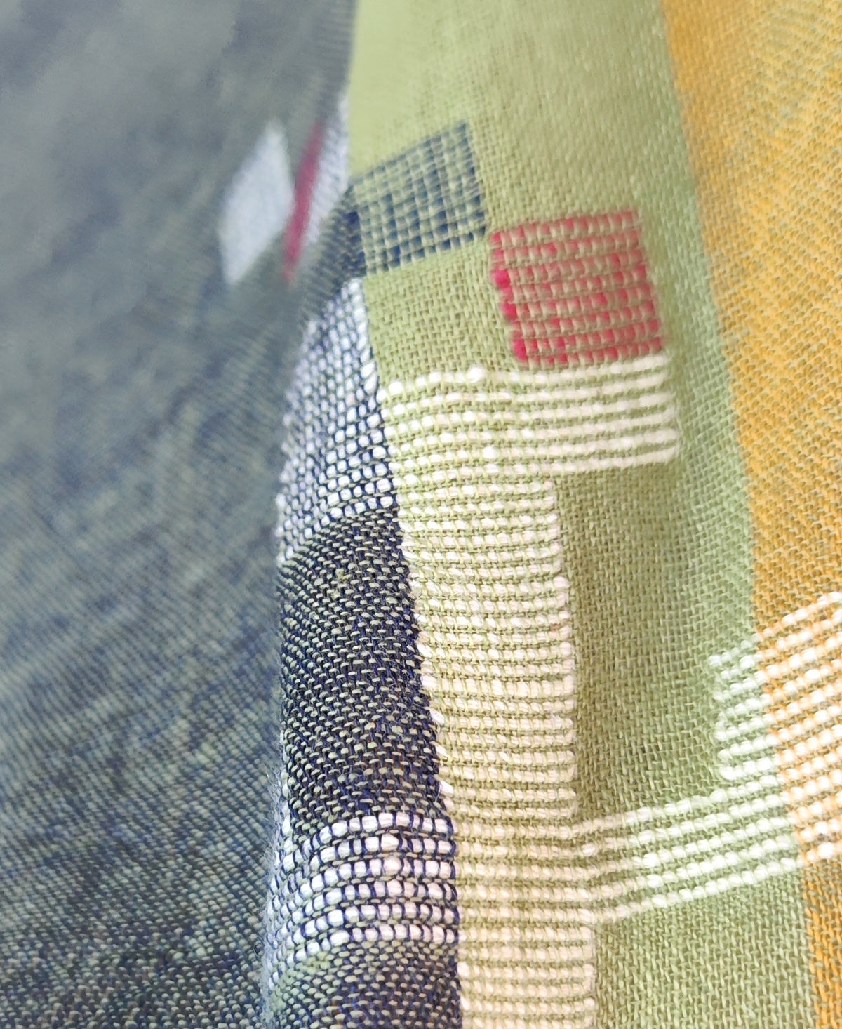 Gamcha Check Cotton Jamdani Saree