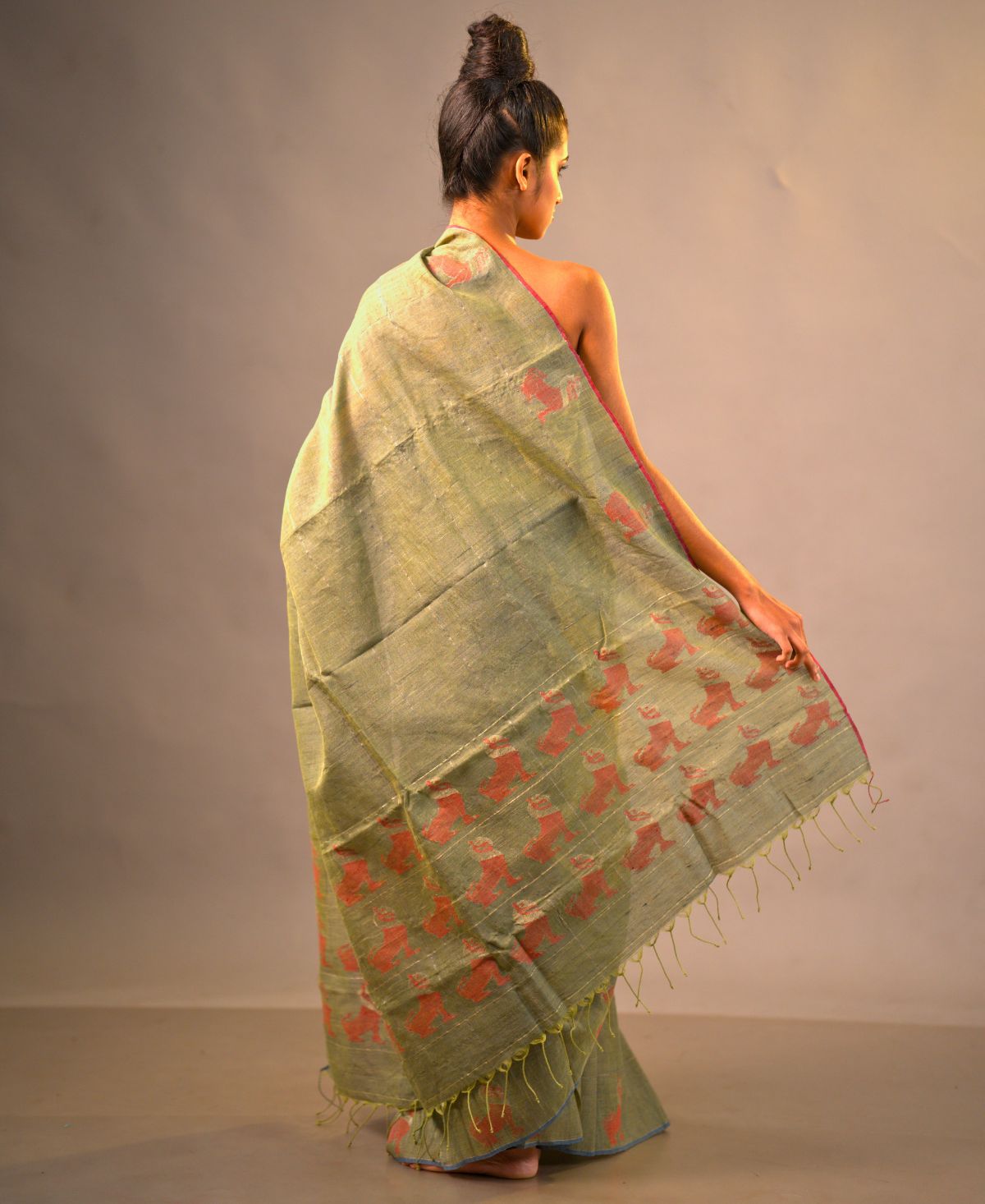 Yali Sarani Jamdani Saree