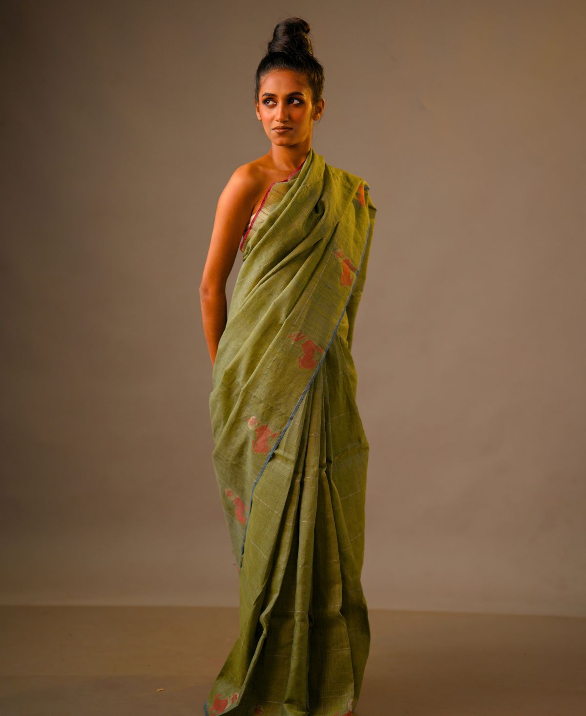 Yali Sarani Jamdani Saree