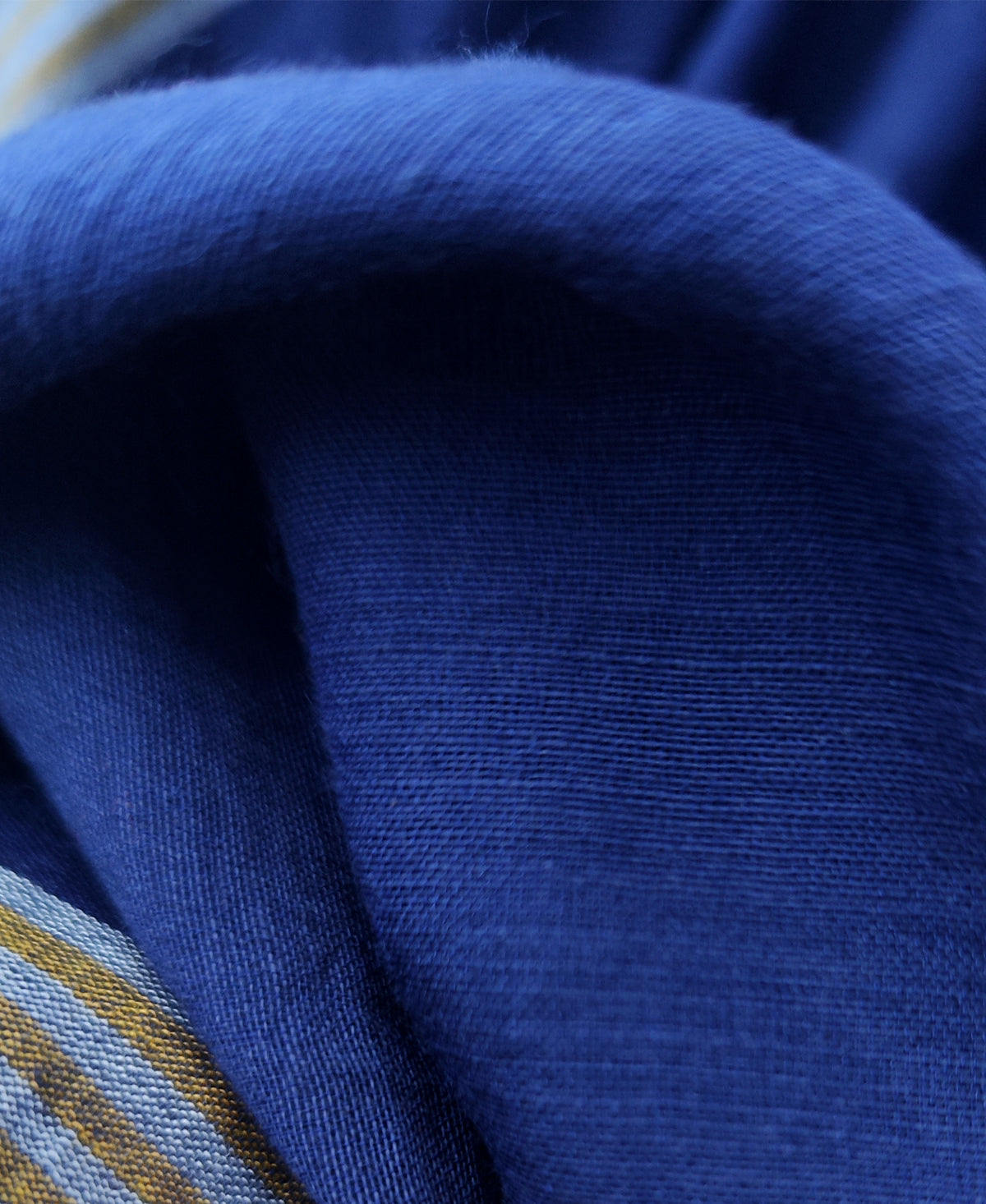 Neel Taan Plain Handloom Cotton Saree