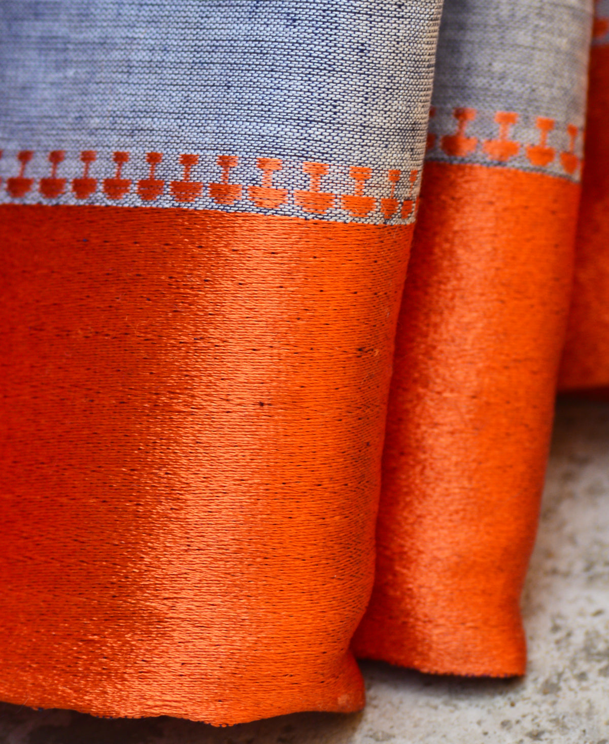 Light Grey Handwoven Cotton Saree