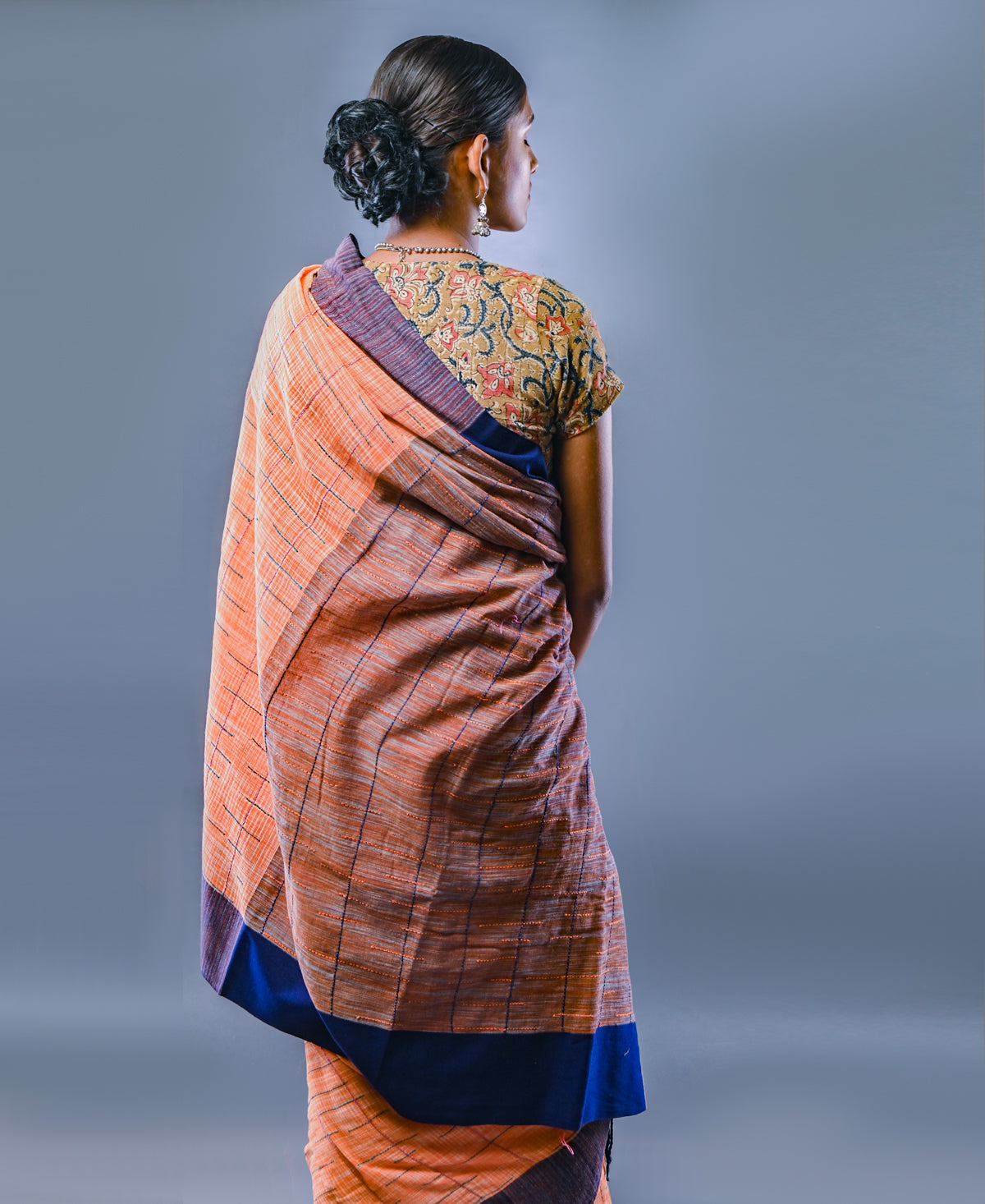 Handloom cotton Kantha saree