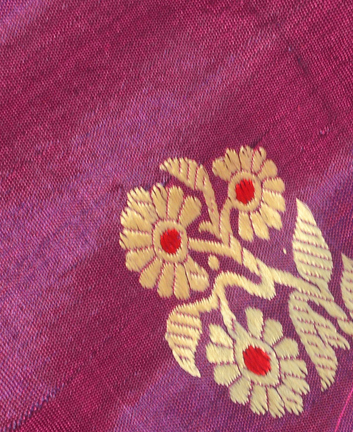 Magenta Silk Baluchori Saree
