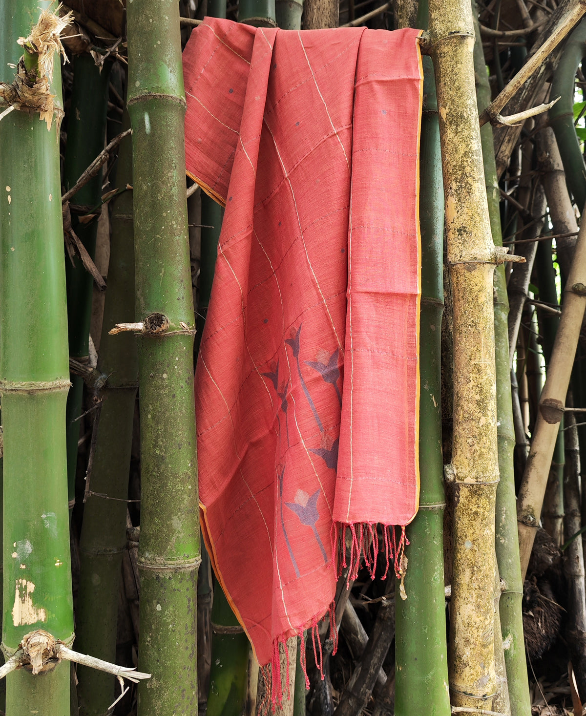 Neel Lily Zari Jamdani Stole