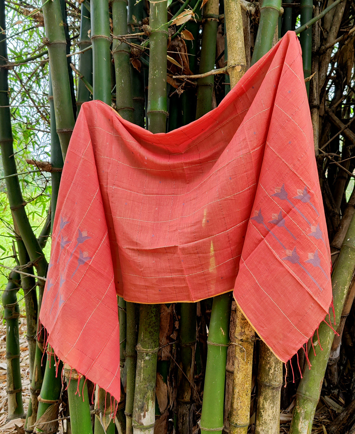 Neel Lily Zari Jamdani Stole